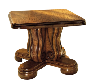 Rustikalna miza iz lesa